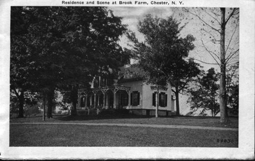 Edmund Butler residence and scene at Brook Farm. Circa 1926. chs-002297